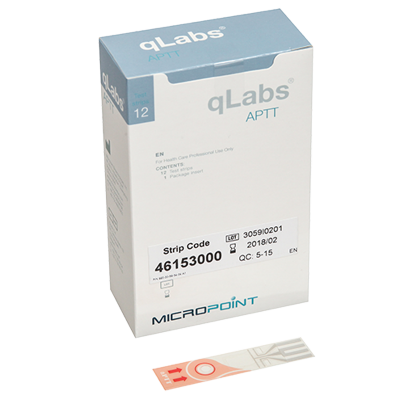 Micropoint Biotechnologies Тест-полоска qLabs APTT Test Strip 12 шт/упаковка