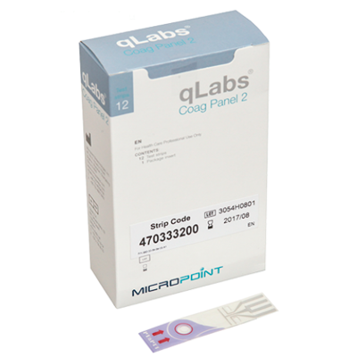 Micropoint Biotechnologies Тест-полоска qLabs Coag Panel 2 Test Strip 12 шт/упаковка